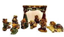 Boyd  s Bearstones 9 PC Nativity With Stage Cr che 