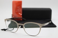 NEW IC! BERLIN LEONA R. SHINY BRONZE WARM GREY AUTHENTIC EYEGLASSES WCASE 49-22