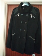 Joujou Black Military Style Jacket Size Xl New With Tags