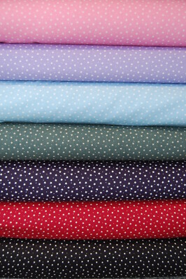 Rose & Hubble Nachthimmel Sterne 100 % Baumwolle Popeline Stoff von 1/2M* Mini-Streuung