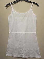 ACTIVE BASIC WOMEN'S TANK TOP WHITE ~ SZ M ~ NWOT