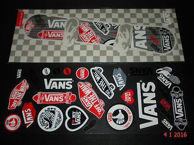 1 AUTHENTISCHE NEUE VANS SCHUHE VON DER WAND 27 AUFKLEBERBOGEN / AUFKLEBER #5
