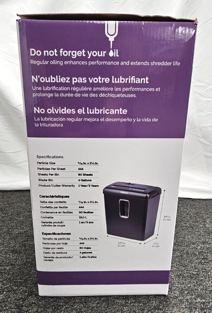 Fellowes 6008004 Shreds 6 Sheets Per Pass (70GSM) Into - Foto 4