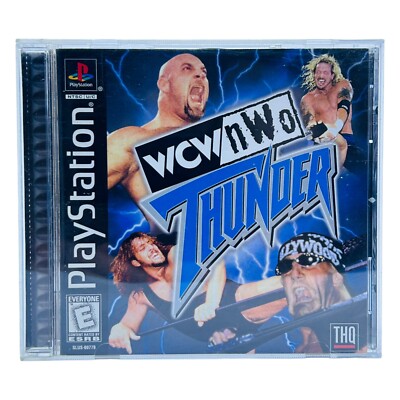 WCW NWO Thunder Sony Playstation 1 PS1 CIB Complete Tested w