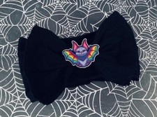 Spooky Colorful Bat Baby Headband