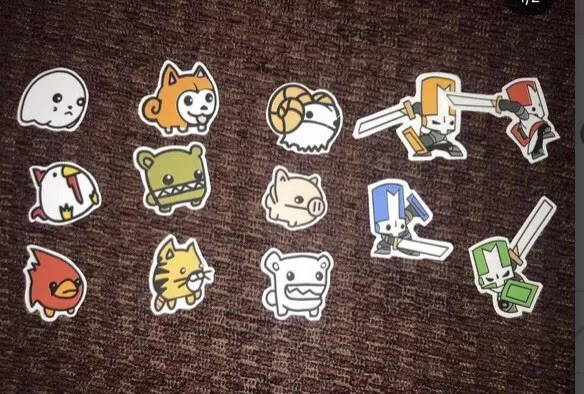 castle crashers stickers