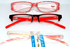 3 Lady / Girls READING GLASSES power 3.75 Variety lot fashion colorful readers