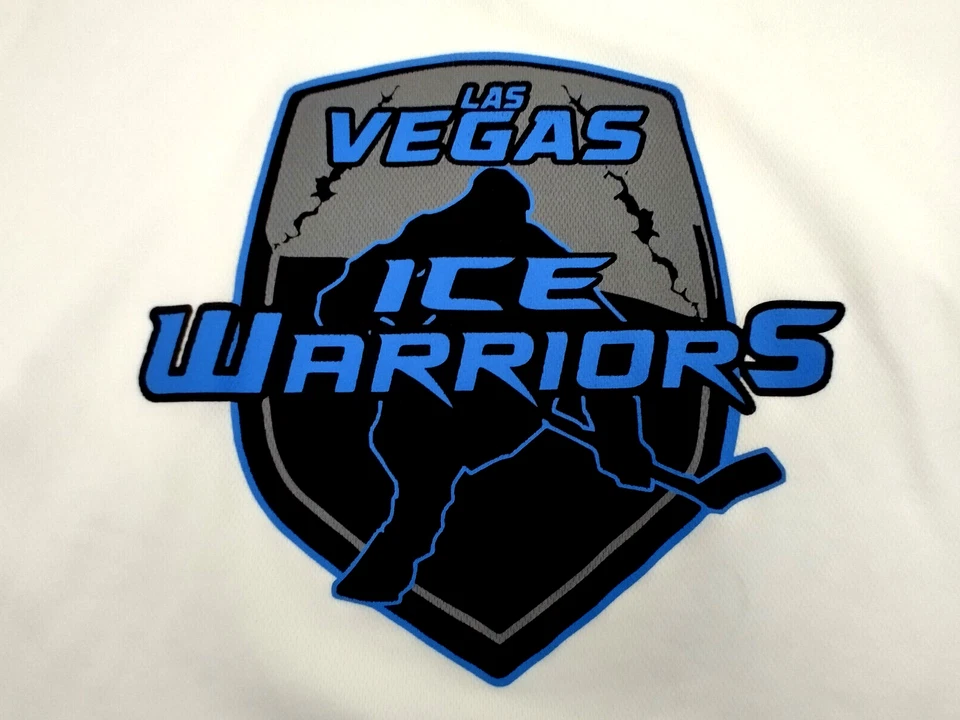 Camiseta de hockey Vegas Ice Warriors blanca juvenil talla: L/XL Foto 2 de 4