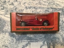 VINTAGE MATCHBOX MODELS OF YESTERYEAR Y-3 1934 Riley MPH  Boxed Made in England