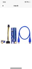 1 Pack PCE164P-NO3 PCI-E 1X to 16X VER003 Riser Card Extender  15Pin SATA to...