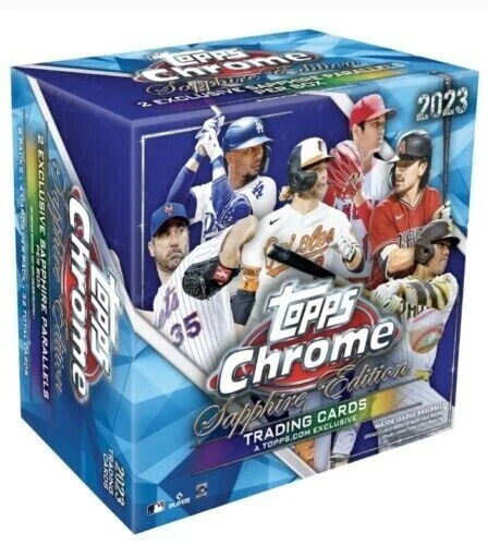 2023 Topps Chrome Sapphire Edition Baseball Boxes (2 Boxes) - FACTORY SEALED