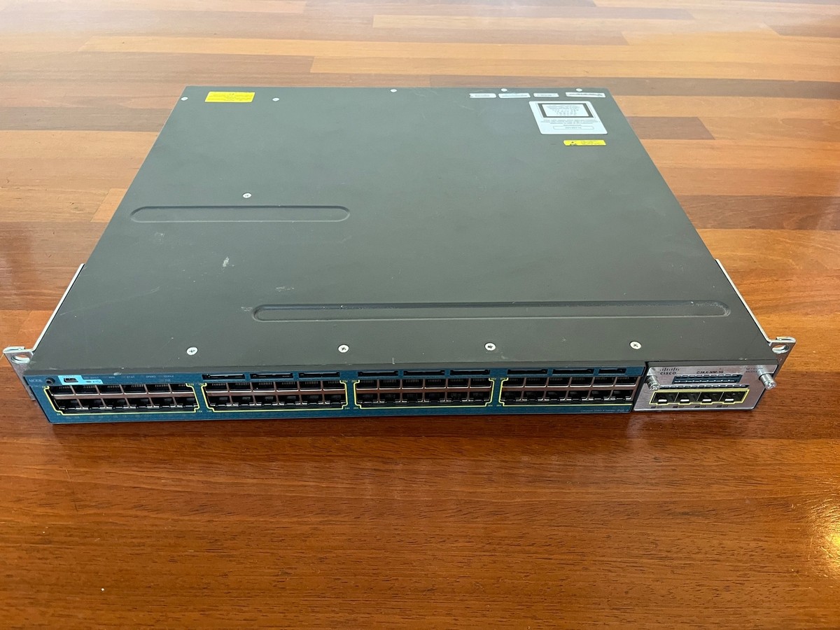 Cisco WS-C3560X-48P-S 3560X Series 48 Port Gigabit Switch with