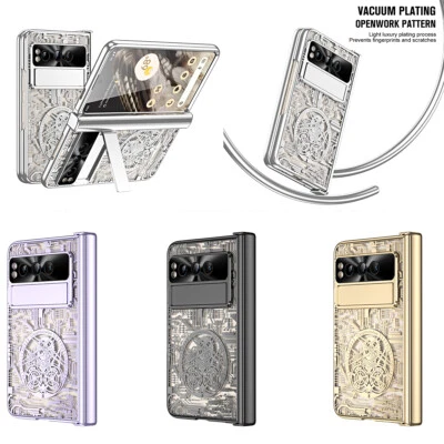 For Google Pixel Fold Anti-scratch Pattern Flip Case Protective Phone Case Cover - Image 1 of 4