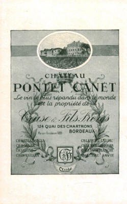 Antique Château Canet Cruse & Fils Frères Magazine Issue Wine Advertising