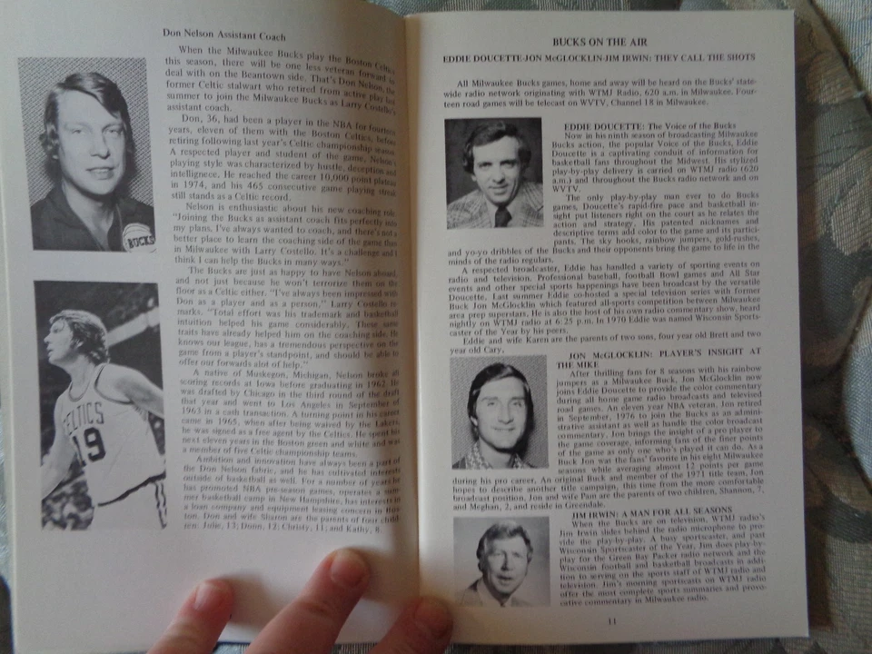 1976-77 MILWAUKEE BUCKS MEDIA GUIDE YEARBOOK ALEX ENGLISH R 1977 Program Book AD - Image 4 of 4