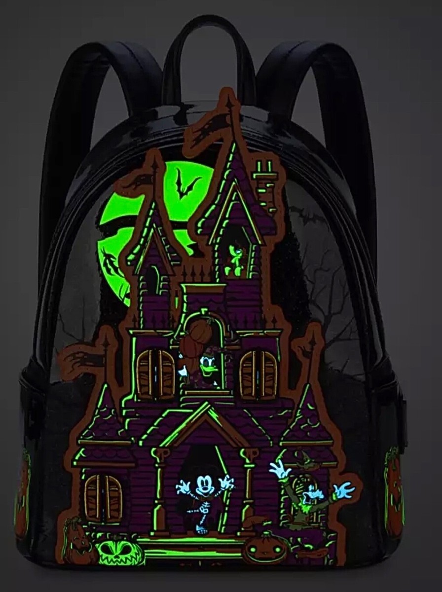 Disney Parks Mickey & Friends 2024 Halloween Castle Glow-in-the-dark LoungeFly s-l400.jpg main image 3