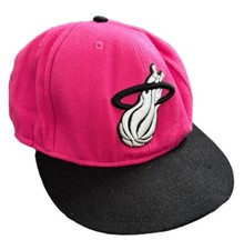 Miami Heat Pink Black Baseball Hat New Era 9Fifty Snapback Hardwood Classics