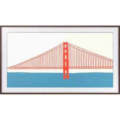 #ad #ad Samsung 65quot; The Frame Customizable Bezel Modern Brown VG SCFA65BWBZA $92.00