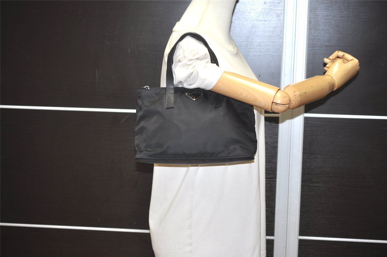 Authentic PRADA Vela Sport Nylon Tessuto Leather … - image 24