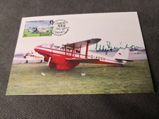Elly Beinhorn podpisana karta ze znaczkiem pocztowym i autografem samolotu rzadka! 
