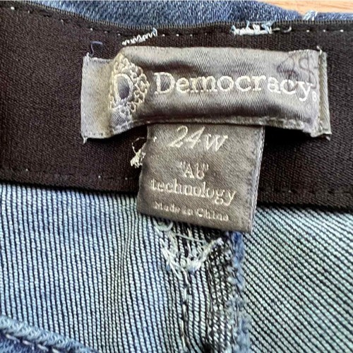 Democracy High Rise Vintage Skinny Jeans Size 24W New with Tags Slimming Panels - Picture 5 of 8