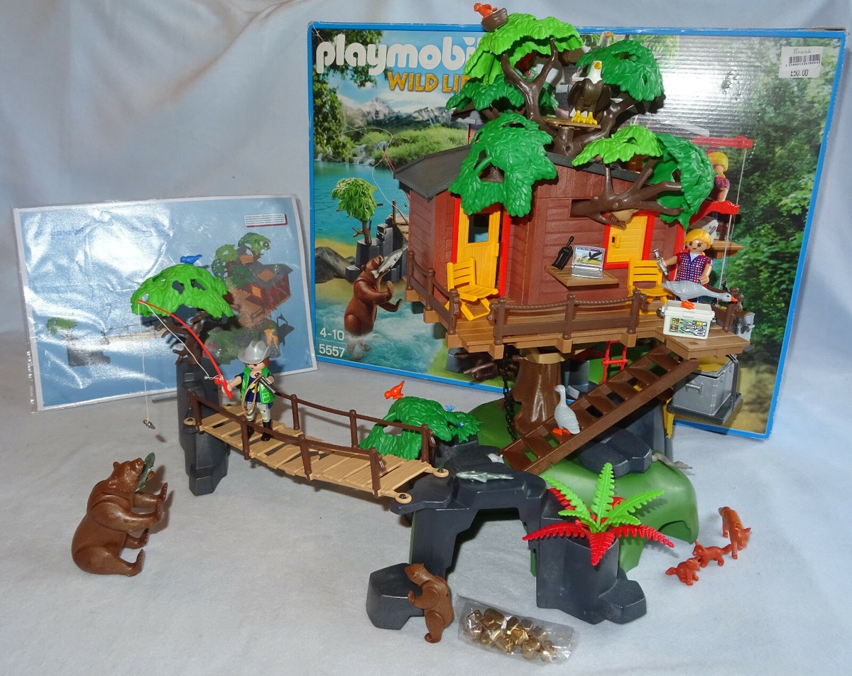 Playmobil 5557 Wildlife Adventure Tree House with Box Complete VGC