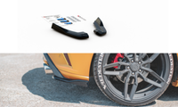 Cup Diffusor Seiten Ansatz Schwarz FüR Ford Focus St MK4 Heckansatz Flaps Abs V2