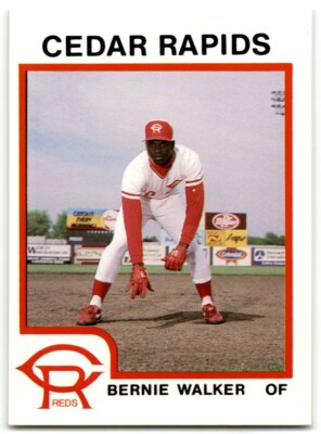 1987 ProCards Bernie Walker Cedar Rapids Reds #1034