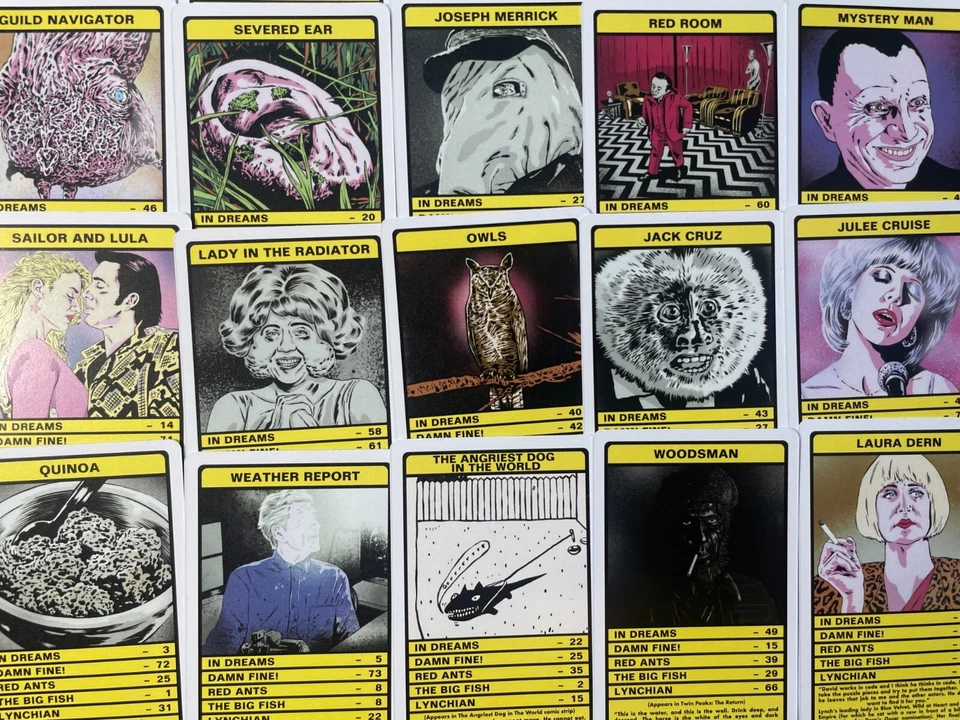 DAVID LYNCH Trumps Card Game (Twin Peaks, Eraser Head, Blue Velvet, Dune) - Image 4 of 4
