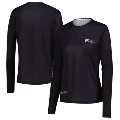 Women's Black Abbott World Marathon Majors 7 City Long Sleeve T-Shirt
