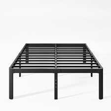 16 Inch High Heavy Duty Full Size Bed Frame Metal, Platform Bed Frame Full Si...