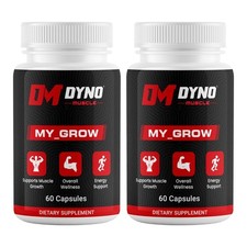  2 Pack Dyno My-Grow Muscle Support Dyno My-Grow Energy Support Supplement 60ct