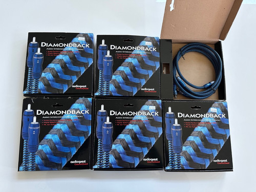 AudioQuest Diamonback RCA Interconnects 1 Meter Pair