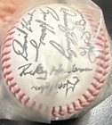 1980's Vintage Oakland A's Team Replica Autographed Baseball factory sealed