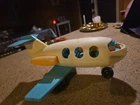 Vintage Fisher Price Jet Plane Fun #183 Aqua Color 1970’s