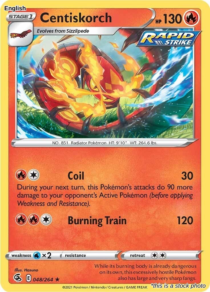 Centiskorch (48) [SWSH08 - 048/264] Hasuno Rare Near Mint