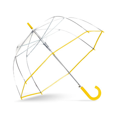 Canopi by ShedRain 52'' Auto Open Bubble Rain Umbrella - Clear Yellow