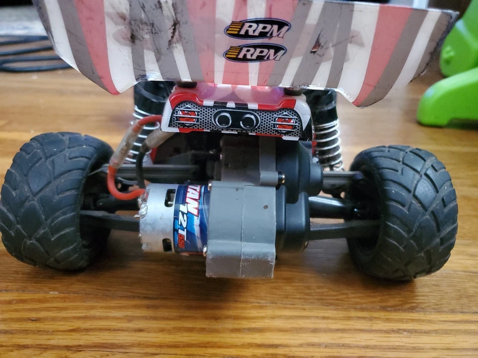Traxxas Remote-Control Off-Road Car with Racing Stripes - Image 3 of 4