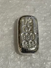 999 SILVER SKULL & CROSSBONES 1/2 TROY OUNCE  LOAF STYLE BAR ATLANTIS MINT
