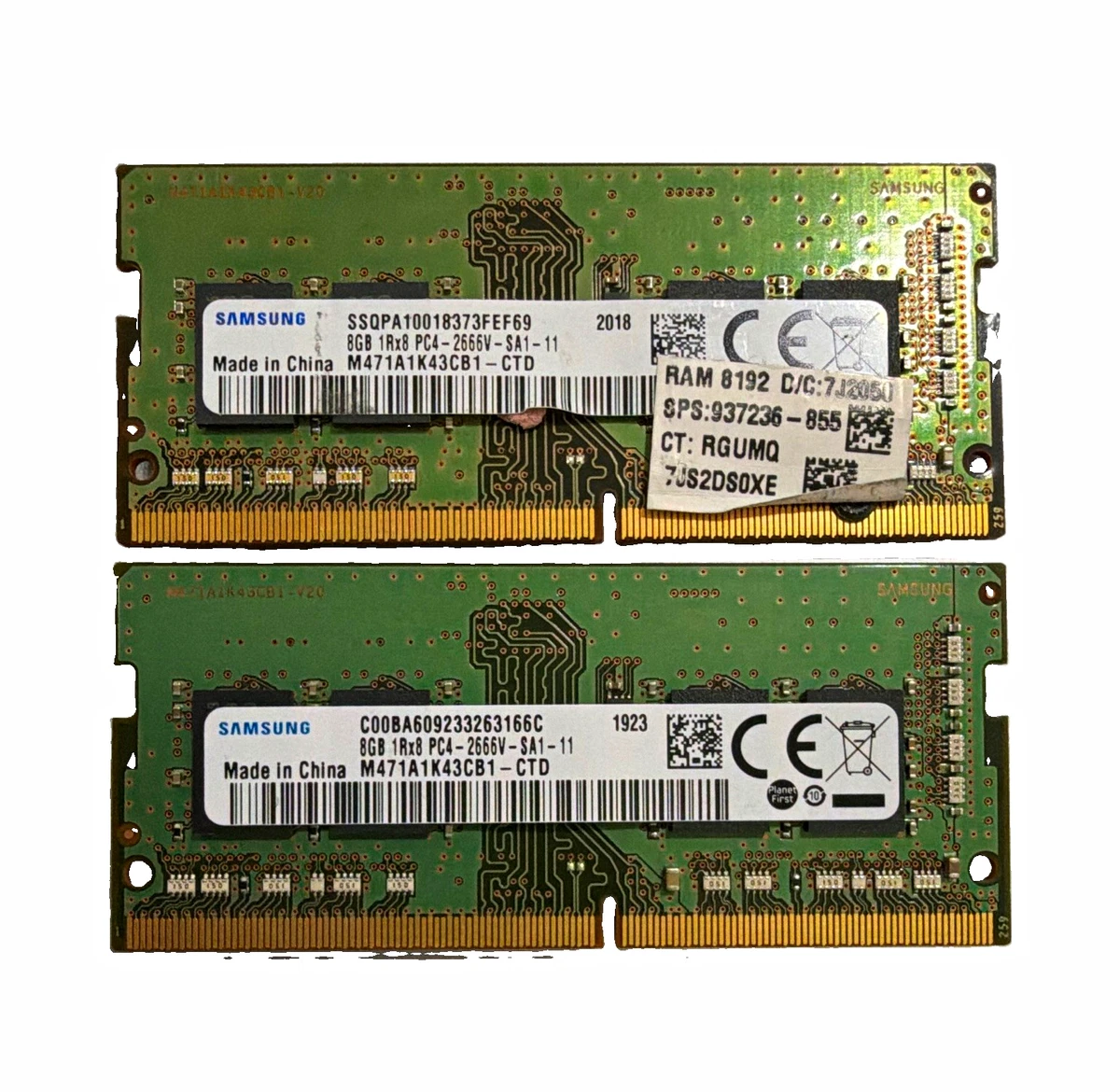 25+ Samsung DDR4 SDRAM Memory (RAM) 2 Modules for sale | Updated