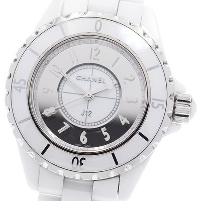 CHANEL J12 Mirror H4861 Ceramic White / mirror Dial Quartz Ladies Watch_918668