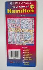 Vintage Rand McNally New City Of Hamilton City Road Folded Map 2002