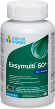 Multivitamínico integral Platinum Naturals Easymulti 60+ para hombre 60 piezas NUEVO