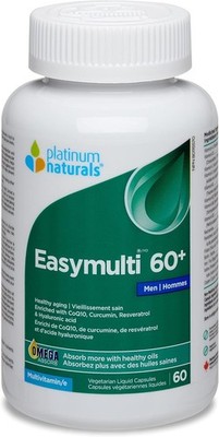 Platinum Naturals Easymulti 60+ for Men Comprehensive Multivitamin 60pcs NEW