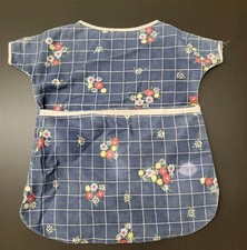 VTG 1950s Blue White Floral Original MCM Clothespin Laundry Bag All Cotton Wash