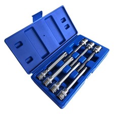 "7-Piece Extra Long Torx Bit Socket Set T25-T60 CR-V 3/8"" Drive 110mm"