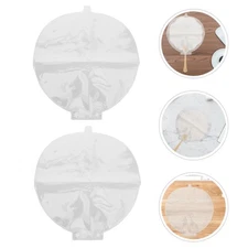 3 Pcs Fan Protective Cover Folding Pouch Storage Bag Safety Clear Sleeve