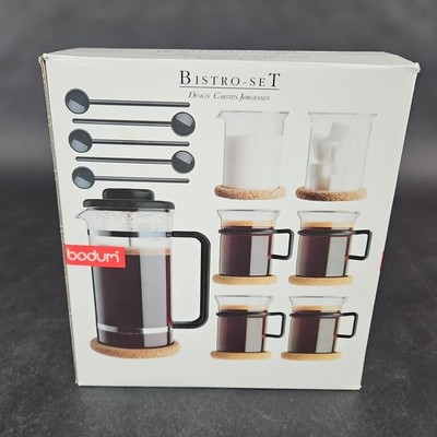 Vintage Bodum Carsten Jorgensen Bistro 12 Pc French Press Coffee Maker Set K1590