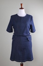 BANANA REPUBLIC BR NWT $140 Seamed Denim Sheath Dress W/ Pockets Size 10