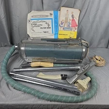 Electrolux 1954 Cannister Vacuum Model LX W/ Tools, Bags & User's Manual